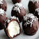Coconut Balls with Chocolate Coating – Easy No-Bake Dessert Bites First Image First Image
