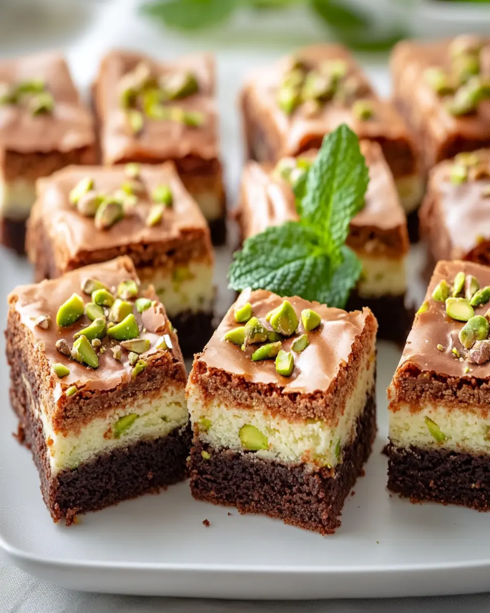 Keto Pistachio Ferrero Rocher Brownies First Image First Image