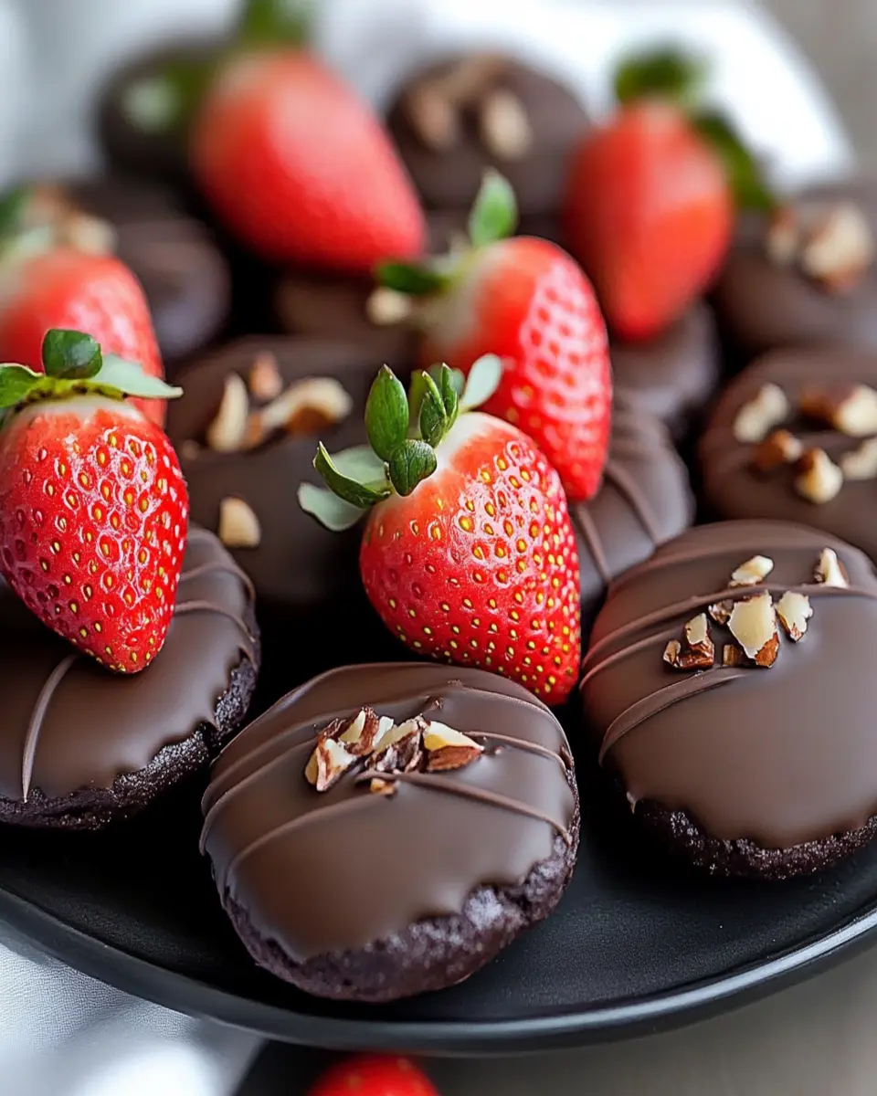 Indulge in Chocolate Covered Strawberry Cookies Delight First Image First Image