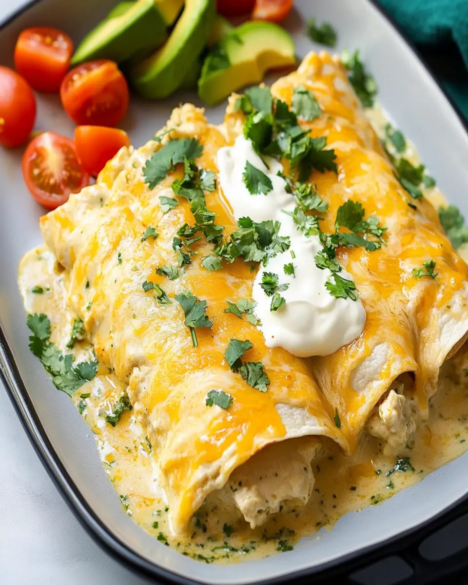 Creamy Chicken Enchiladas First Image First Image