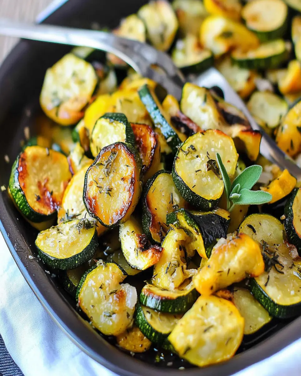 Roasted Zucchini and Squash First Image First Image