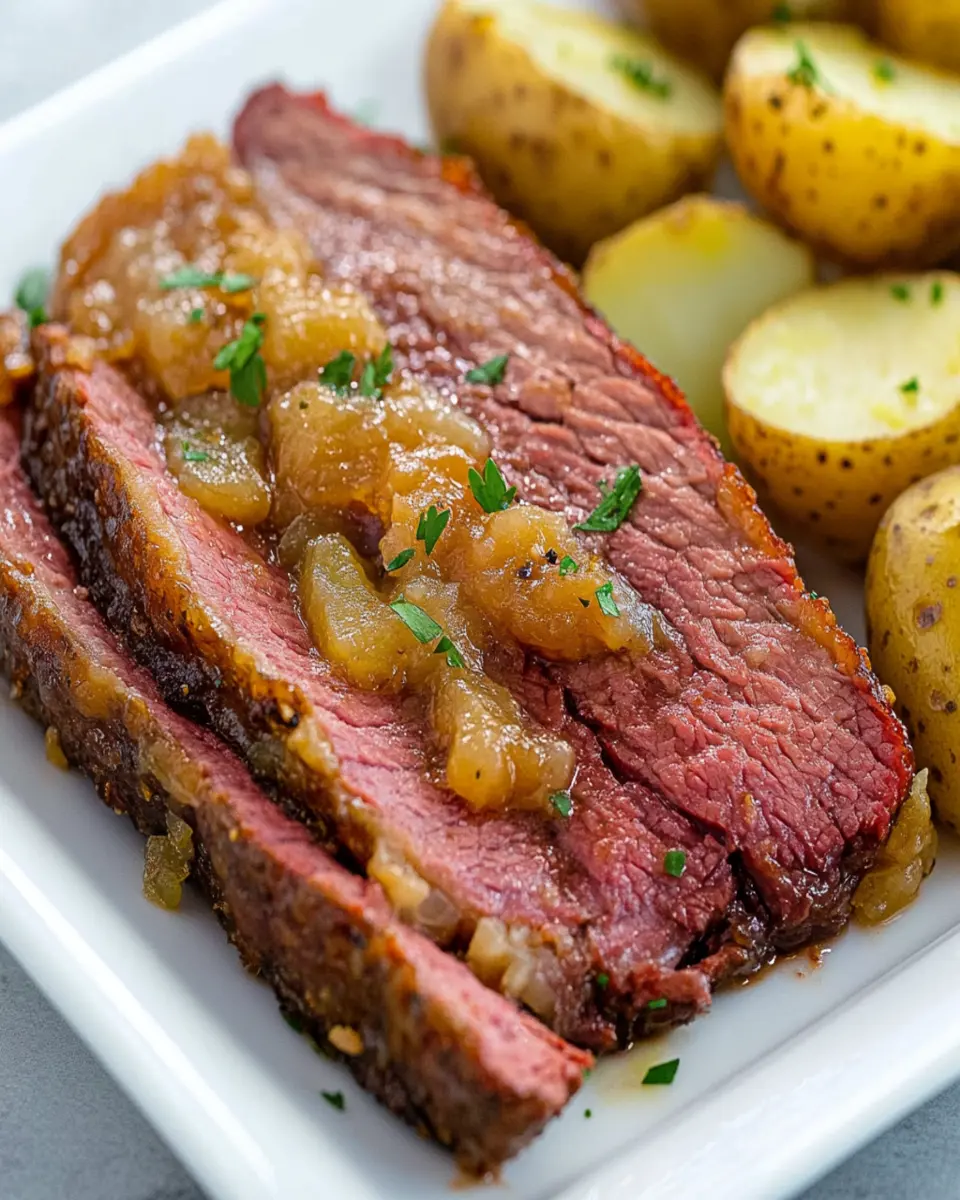 Slow Cooker Corned Beef Brisket First Image First Image