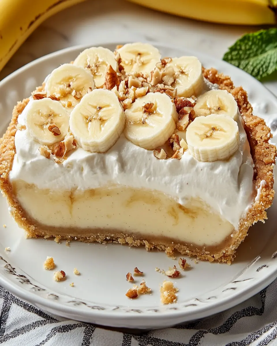 Irresistible Banana Cream Pie: A Slice of Joy First Image First Image