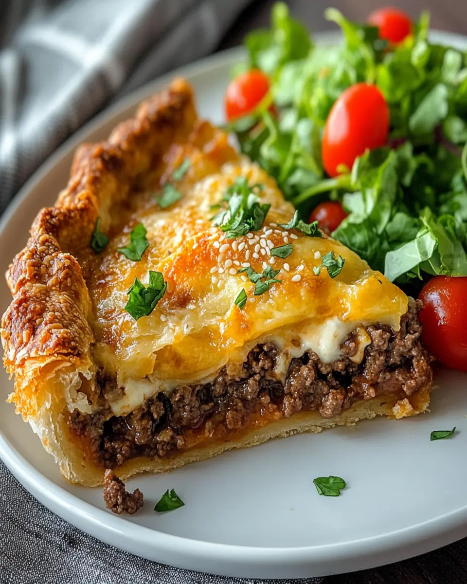 Irresistible Cheeseburger Pie Recipe Ready in 35 Minutes First Image First Image