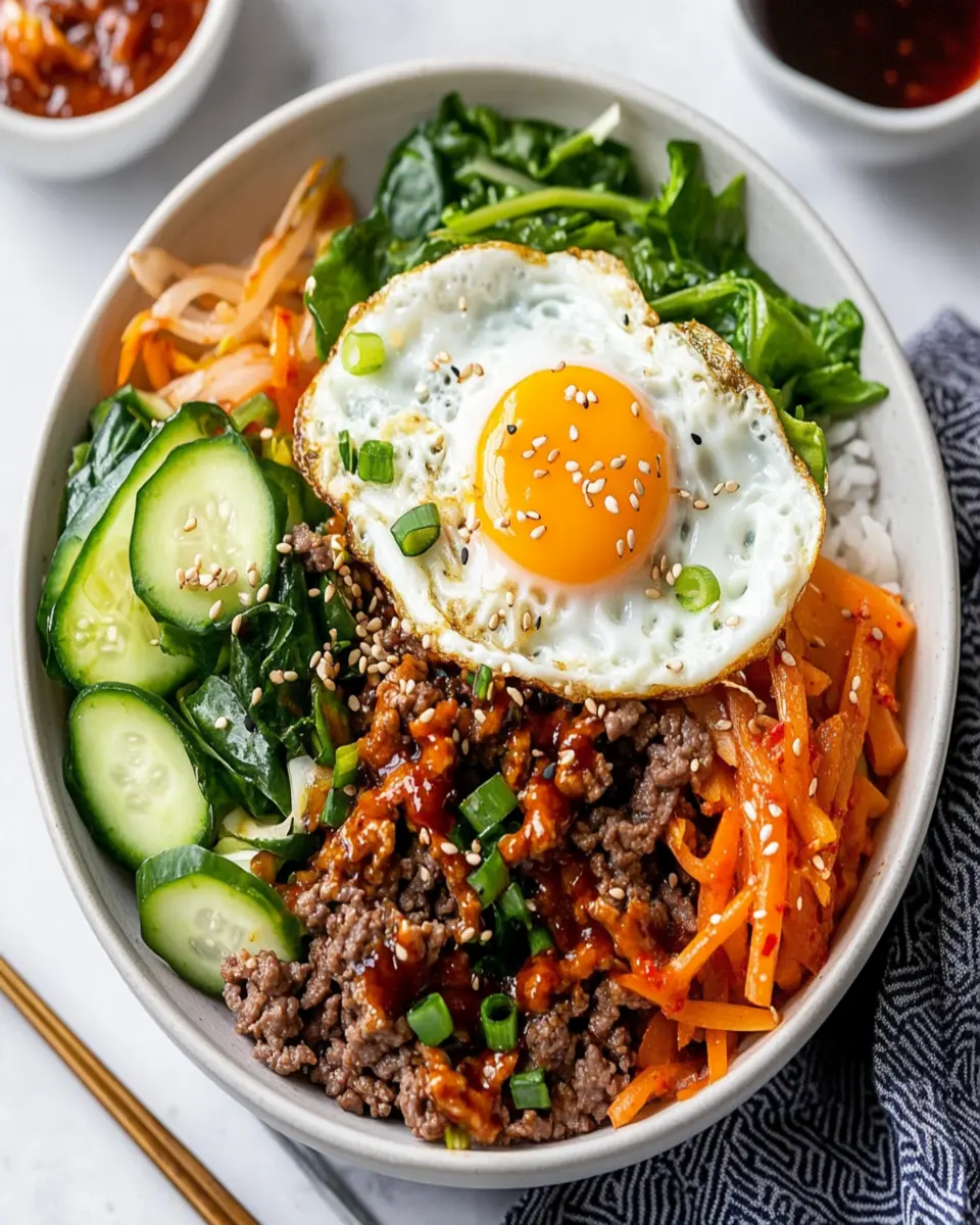 Ground Beef Bibimbap (Easy One-Skillet Bowl) First Image First Image