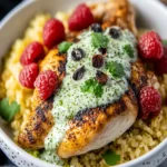 Keto Peruvian Chicken and Cauliflower Rice with Green Sauce First Image First Image