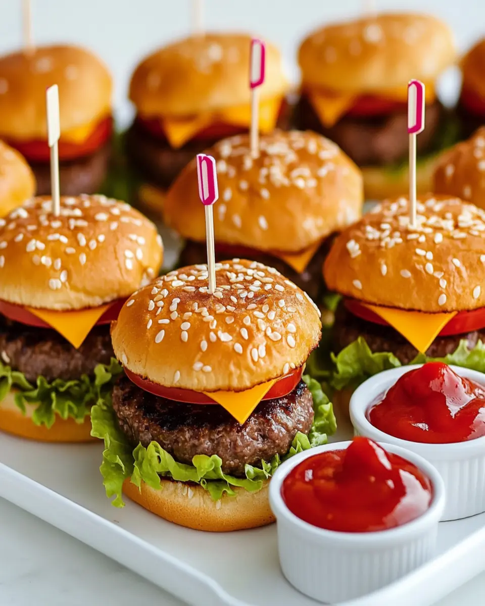 Mini Beef Cheeseburgers First Image First Image