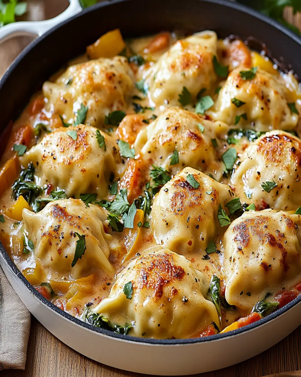Irresistible One-Pan Dumpling Bake Recipe to Delight You First Image First Image