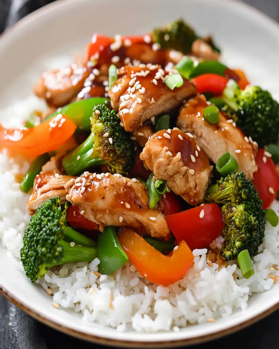 Slow Cooker Teriyaki Chicken and Stir Fry Veggies Recipe First Image First Image