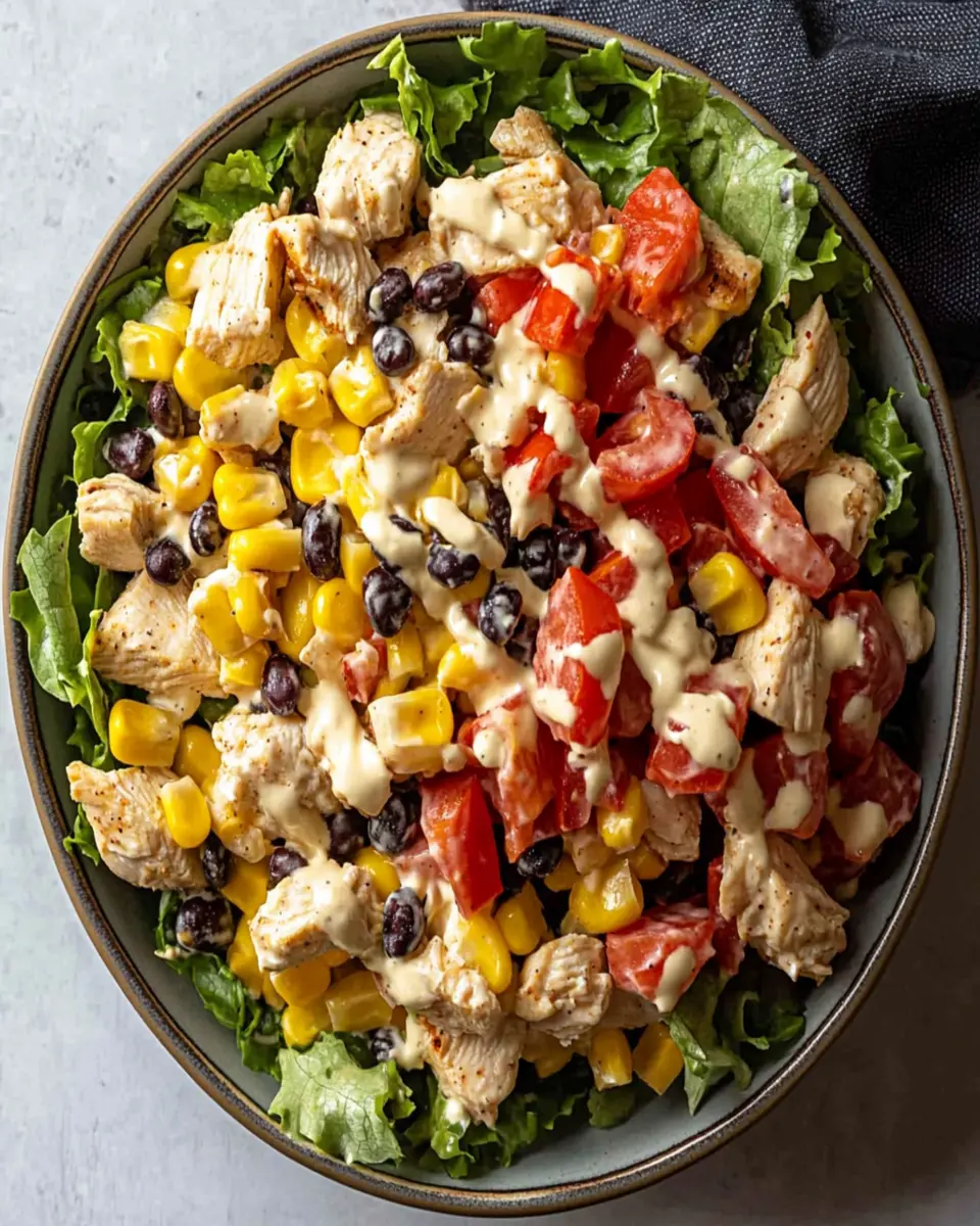 Easy Southwestern Chicken Salad with Creamy Dressing First Image First Image