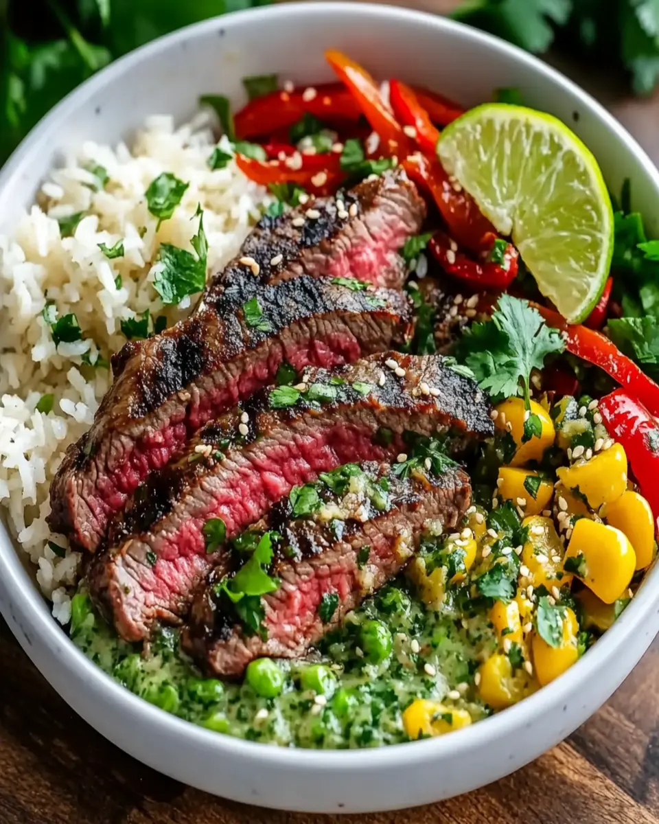 Cilantro Lime Beef Steak Bowls – Quick & Flavorful First Image First Image