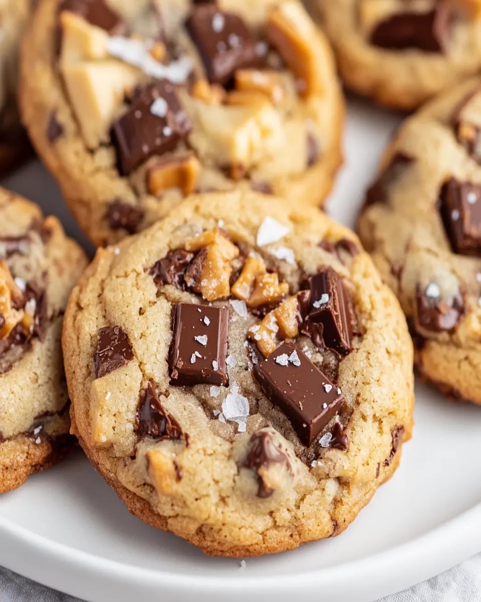 Millionaire Toffee Chocolate Chunk Cookies First Image First Image