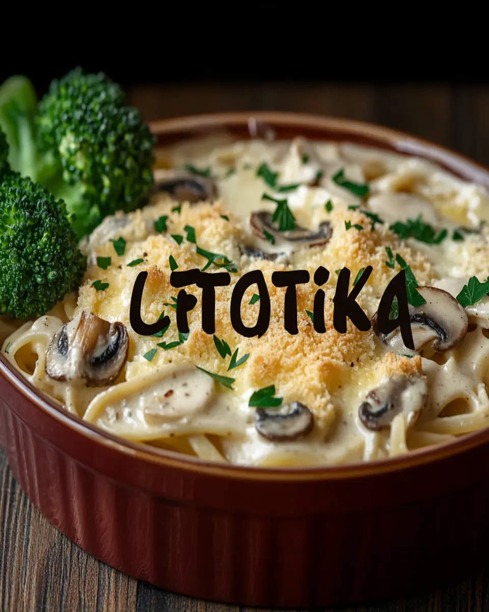 Creamy Chicken Tetrazzini Casserole Recipe First Image First Image