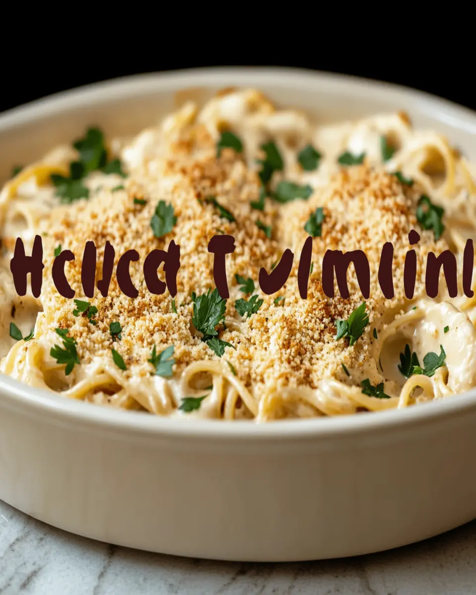 Creamy Chicken Tetrazzini Casserole Recipe First Image First Image