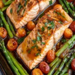 Sheet Pan Salmon with Vegetables First Image First Image