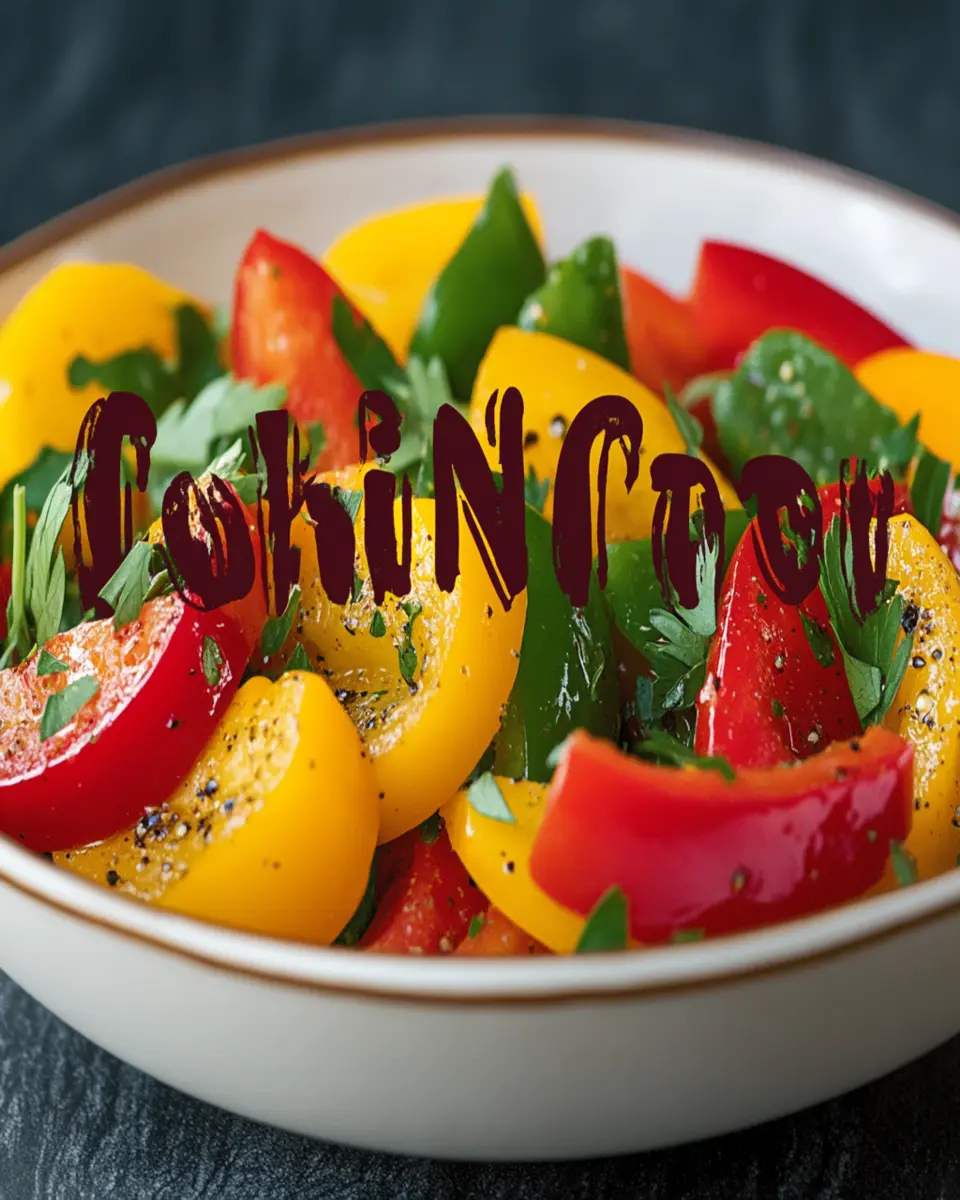 Tricolor Bell Pepper Salad Recipe First Image First Image