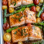 Sheet Pan Salmon with Vegetables First Image First Image