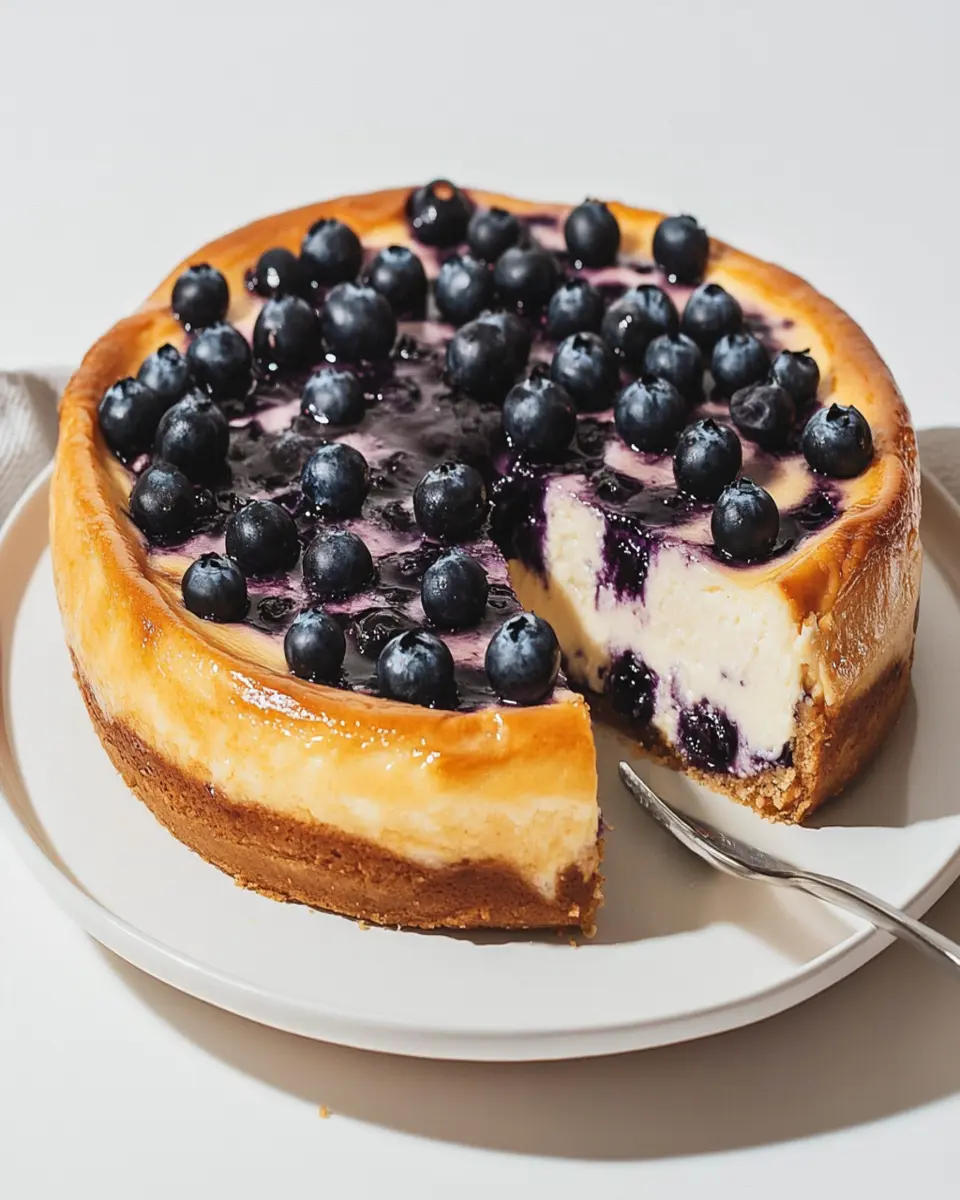 Blueberry Basque Cheesecake First Image First Image