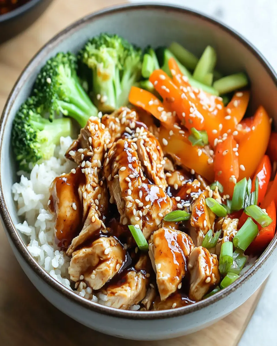 Instant Pot Teriyaki Chicken Bowls Recipe First Image First Image