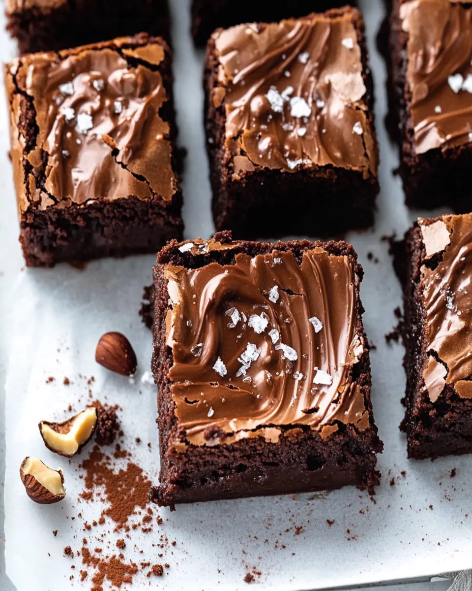 Fudgy Nutella Brownies First Image First Image