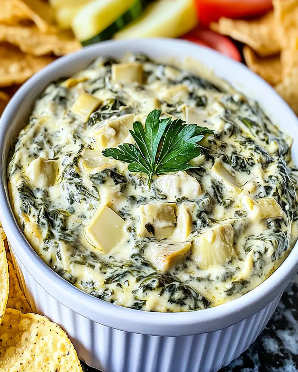 Irresistible Crockpot Spinach Artichoke Dip Recipe First Image First Image