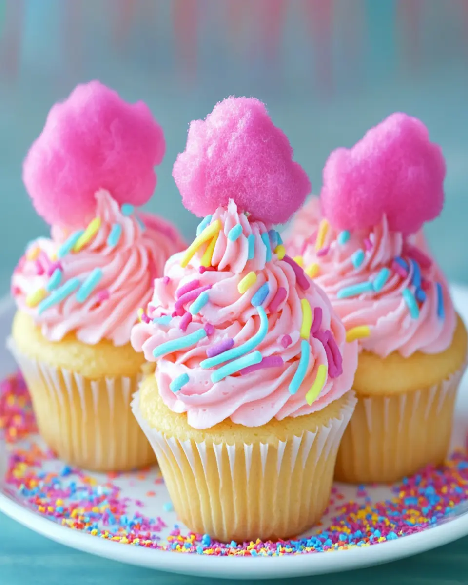 Cotton Candy Cupcakes First Image First Image