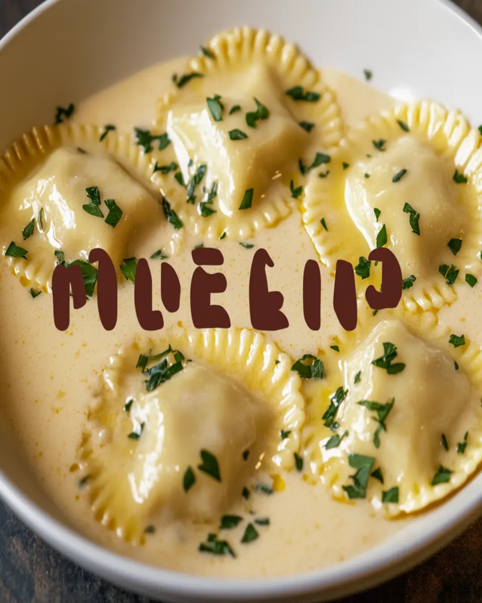 Creamy Garlic Parmesan Ravioli Sauce Recipe First Image First Image