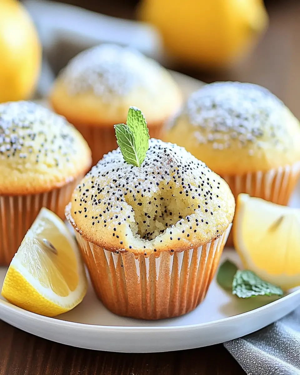 Irresistible Lemon Poppy Seed Muffins Recipe to Try Now First Image First Image