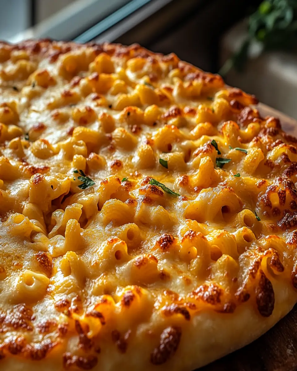 Cheesy Mac and Cheese Pizza: A Satisfying Delight! First Image First Image