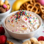 Fluffy Funfetti Dip Recipe with Cake Mix and Yogurt First Image First Image