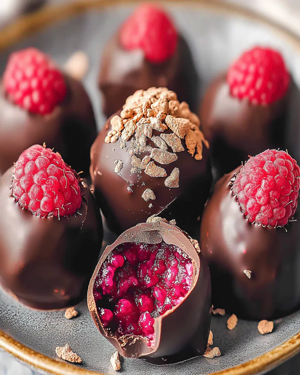 Indulgent Raspberry Chocolate Truffles You Must Try Today First Image First Image