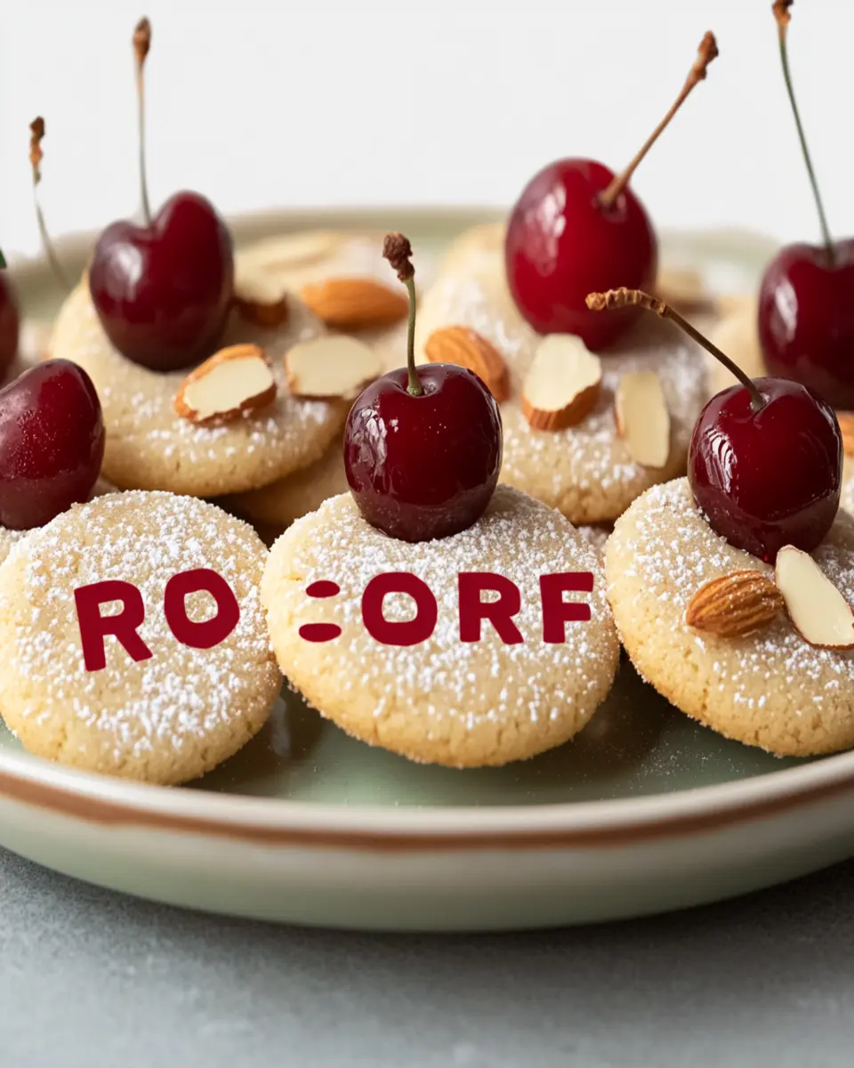 Easy Almond Cherry Cookies Recipe First Image First Image
