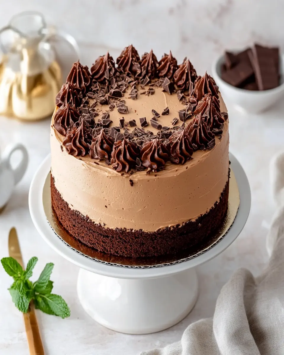 Moist Chocolate Cake with Buttercream Frosting First Image First Image