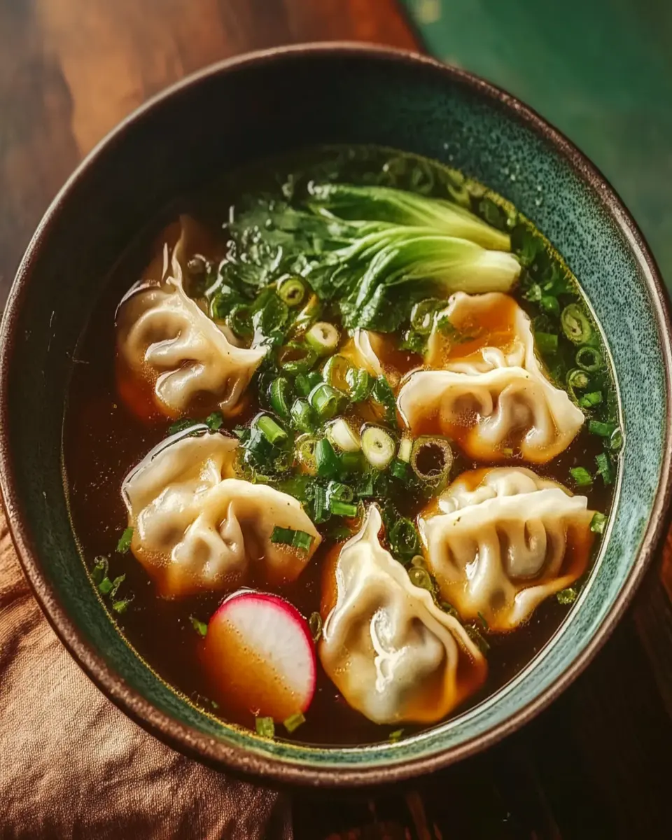Gyoza Soup (Japanese Dumpling Soup) First Image First Image
