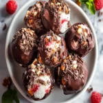Frozen Chocolate Yogurt Clusters-Easy & Delicious Treat First Image First Image