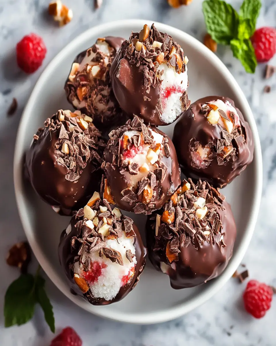 Frozen Chocolate Yogurt Clusters-Easy & Delicious Treat First Image First Image