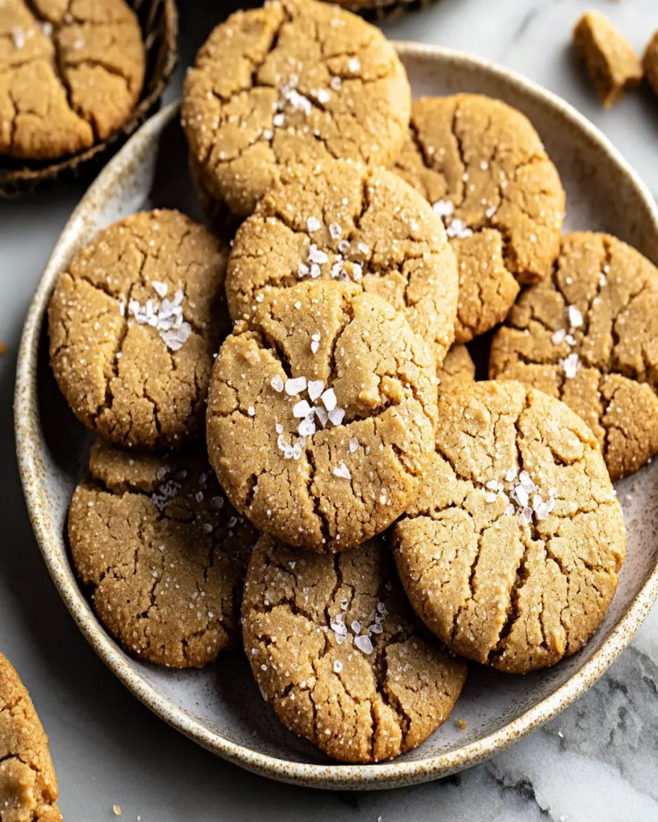 Salted Peanut Butter Cookies First Image