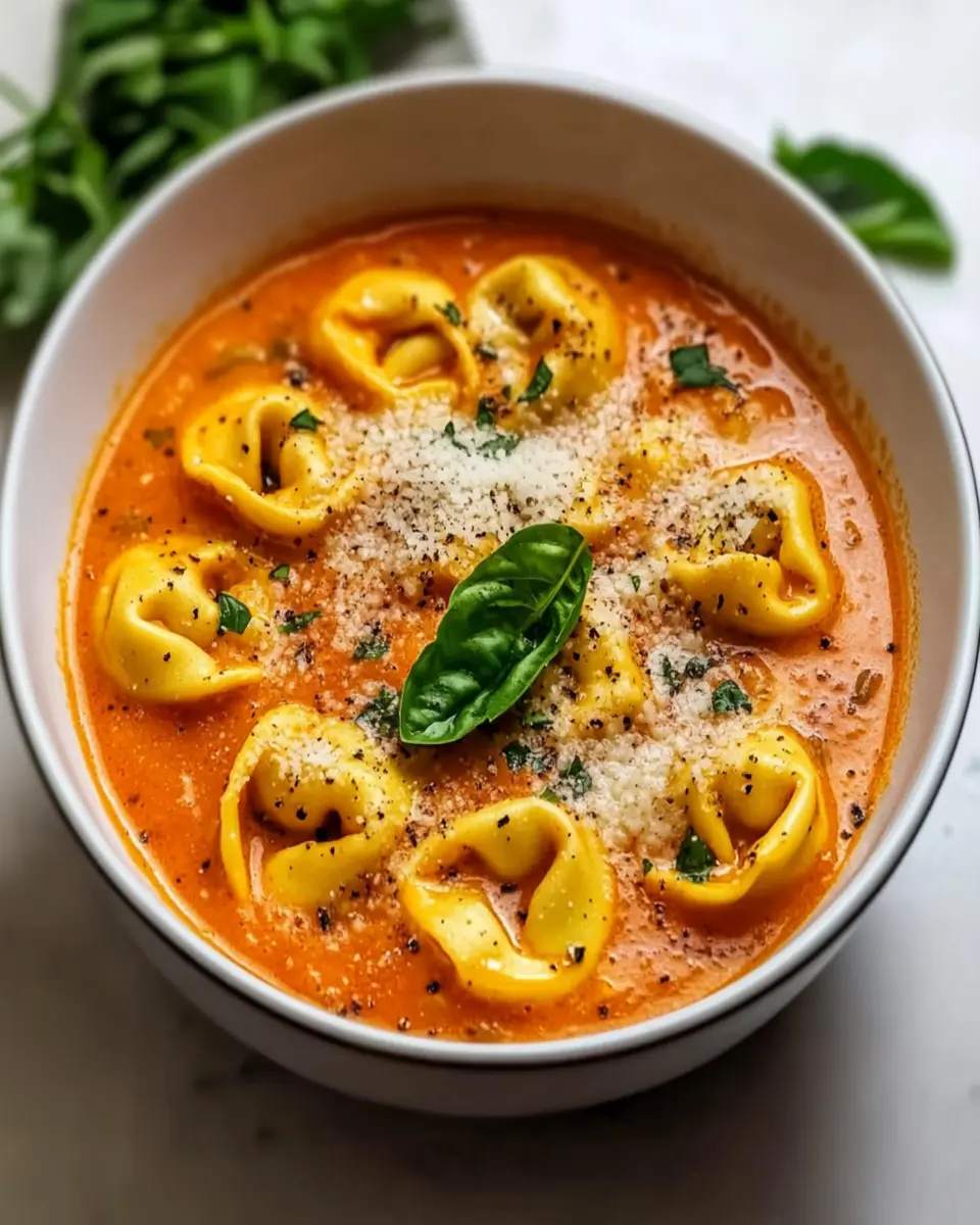 Cheesy Tomato Tortellini Soup First Image First Image
