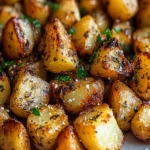 GARLIC HERB ROASTED POTATOES: A Crispy Delight Awaits! First Image First Image