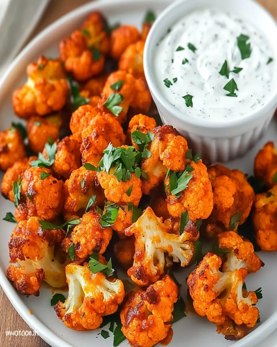 Baked Buffalo Cauliflower Bites First Image First Image