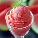 Healthy No-Sugar Watermelon Sorbet Recipe First Image First Image