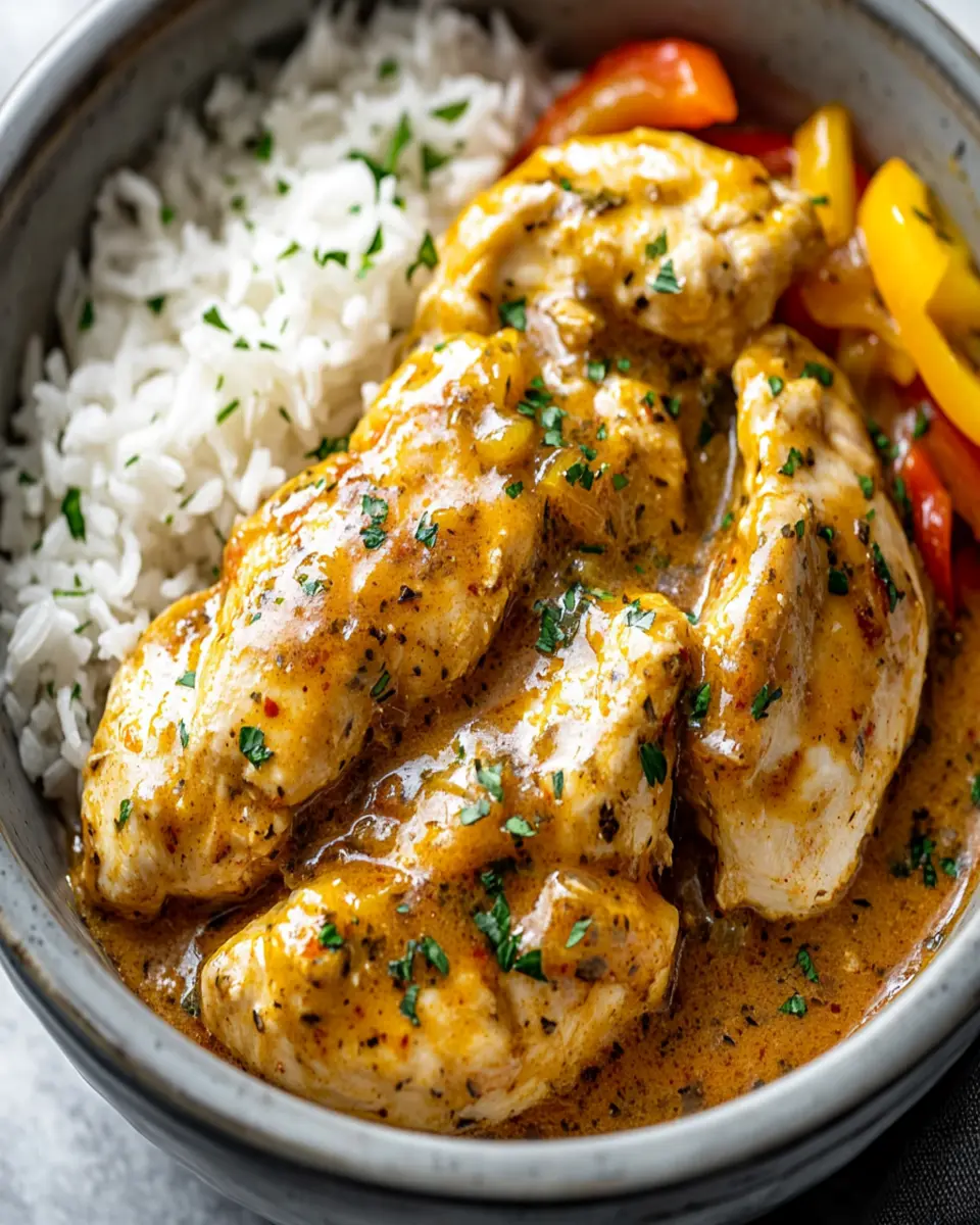 5-Ingredient Slow Cooker Angel Chicken with Italian Dressing Mix First Image First Image