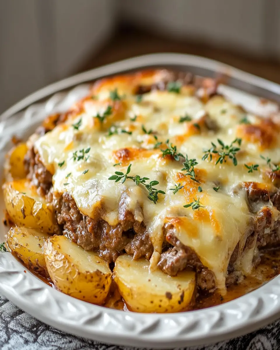 Simple Oven-Baked Beef and Potato Bake First Image First Image