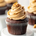 Chocolate Cupcakes with Peanut Butter Frosting First Image First Image