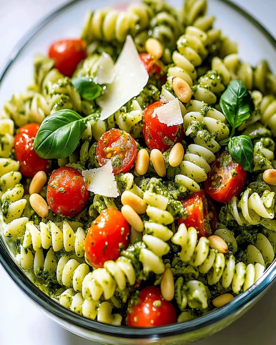 Refreshing Cold Pesto Pasta Salad Recipe for Summer Fun First Image First Image