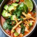Keto Chicken Tortilla Soup (Low Carb, Gluten Free) First Image First Image