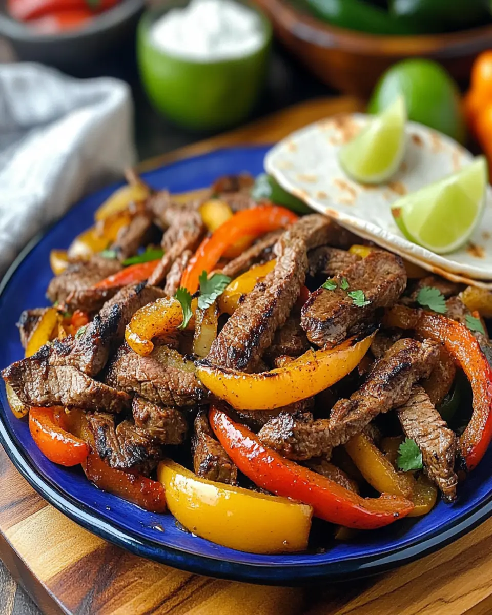 Sizzling Steak Fajitas on Blackstone: A Flavor Fiesta First Image First Image
