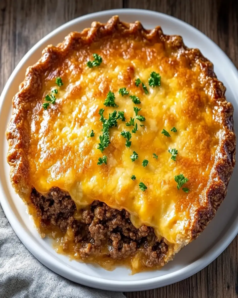 Southern Style Cheeseburger Pie First Image First Image