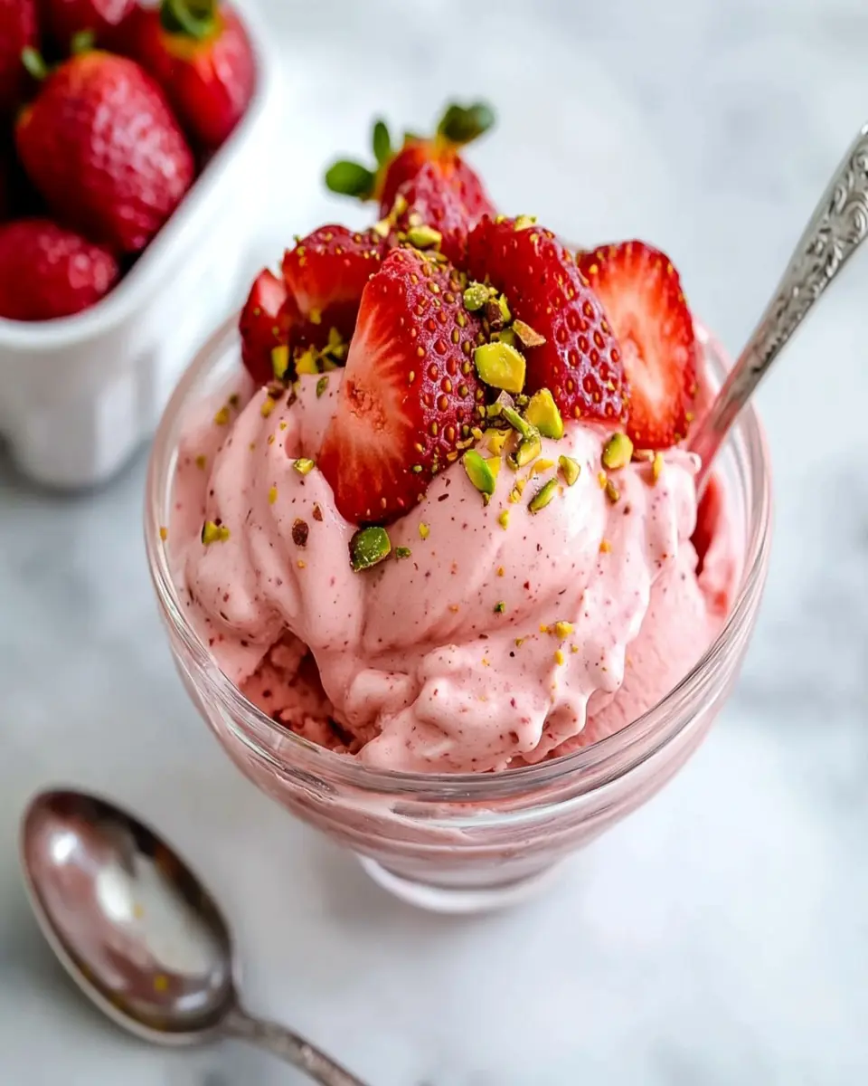 Ninja Creami Strawberry Ice Cream – 3 Ingredients First Image First Image