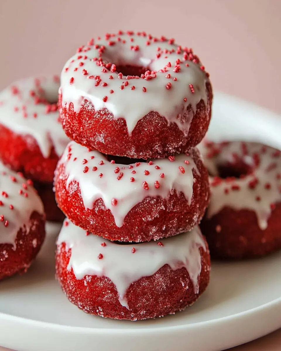 Baked Red Velvet Donuts First Image First Image